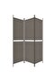 3-Panel Room Divider Anthracite 150x220 cm Fabric - 4