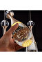 زجاجة عطر برأس واحد معلقة، لون ذهبي فاتح، 26 × 8.5 سم - 3