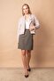 Women's Fur Cashmere Mock Neck Short Coat-Sand