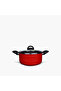 Rosso Aluminium Casserole with Lid - 20 cm