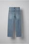 Men's Baggy Fit Lace-Up Waist Jean Trousers Blue - 2
