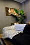 Plush Sofa Throw Blanket Fluffy Bubble Gray Multi-Purpose Diamond Pattern 150X150 cm - 2