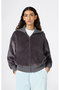 Full Zip Sweatshirt Women's Gray Sweatshirt - 118104-Kk022
