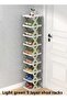 1-Piece 9 Tier Shoe Rack/Multi-Layer Shoe Rack Light Green