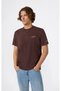 Icons Wash Crewneck T-Shirt Brown Men's T-Shirt - 221576-Ms570