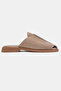 Women's Genuine Leather Daily Slippers 6336 Mink Suede - 2