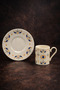 Porcelain Evil Eye Coffee Cup Set for 2 People 90 ml - 3
