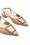Closed Toe Short Heeled Casual Women's Shoes Beige - 3