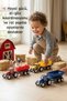 3-Piece Toy Tractor Set – Farm Vehicles with Trailer Farm Series Work Vehicle - 7