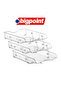 Movable 3-Tier File Rack, A4 Size, Transparent - 2