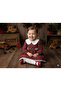 Baby Girl Plaid Red Royal Lined Dress - 3