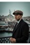 Men's 8-Piece Elastic One-Size Premium Cap Hat Brown Herringbone - 3