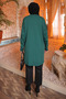 Emerald Green Cold Thread Mercerized Knitwear Tunic - 4