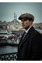 Men's 8-Piece Elastic One-Size Premium Cap Hat Brown Herringbone - 2