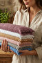 12-Piece Tasseled Kitchen Towel Set 30X50 cm 100% Cotton Geometric Pattern Soft Hand and Face Towels - 5