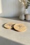 Wooden Chestnut Tree Set of 2 Coasters - 3