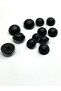 Jacket And Trench Coat Set Button Leather Look Black - 2