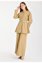 Mink Premium Belted Blouse and Pants Set