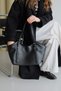 Women's Buckle Detailed Zippered Shoulder Bag Riva