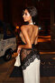 Angela Lace Satin Dress - White - 4