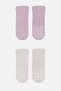 2 Pairs of Organic Cotton Baby Socks Girl Anti-Slip Stitch-Free Towel Socks for Girls and Boys (Lilac) - 3