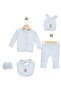 Baby Boy 5-Piece Bodysuit Hospital Discharge Set - 2