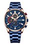 8415 Men Casual Watch With Luxury Dial and Stainless Steel (Blue)