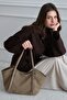 Women's Buckle Detailed Zippered Shoulder Bag Riva