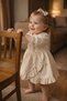 0-24 Months Waffle Woven Ruffled Baby Girl Kids Dress