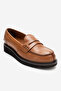 Women's Thick Sole Casual Shoes Genuine Leather Mt 24092 Taba - 3