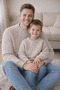 Family Combination Thessaloniki Knitted Sweater Raglan Sleeve Crew Neck |   Mother Father Child 6-12 Months – L/Xl - 2