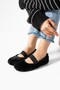 Rabbit Fur Zra Model Soft Women's Ballerinas