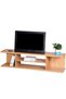 𝐎𝐧𝐞𝐃𝐜𝐨𝐫 Modern TV Stand with Storage for TVs up to 65” – Bamboo Entertainment Console