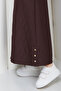Women's Onion Patterned Tunnel-Crossed Full-Length Quilted Coat - 5