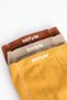 3-Piece Organic Cotton Baby Socks Combed Cotton Pantyhose for Girls and Boys (Tile Brown Mustard) - 5