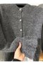 Stone Button Detail Knitwear Cardigan - 2