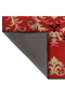 Mosso Red Themed Floral Motifs Patterned Woven Base Modern Decorative Carpet Mosso2118 - 4