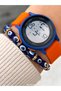 Boy's Watch-In Gift Package-Digital Sports-Orange Silicone Band-Pool Sea Suitable + Bracelet - 2