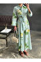 Women Floral Print Buttoned Maxi Dress