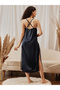Pack of 2 - Lace Trim Satin Robe and Slip Dress - 5