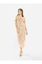 Women Draped Sequin Midi Dress - 2