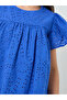 Girls Schiffli Dress with Frill Sleeves - 3