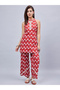 Women Longline Printed Top and Pants Co-ords