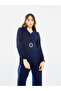 Women Notch Lapel Straight Leg Jumpsuit - 4