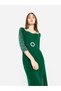 Women Embellished Sleeve Midi Dress - 5