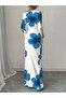 Women Floral Print Bodycon Maxi Dress - 2