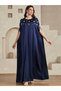 Women Embellished Cape Sleeve Maxi Dress - 4