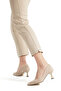 Stiletto Leather Suede 5 cm Goblet Heel V-Cut Toe Low-Cut Pointed Toe Closed - 4