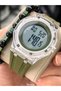 Sports Men's Watch, Green Color Silicone Band, Alarm, Stopwatch, Suitable for Pool Sea, Stylish in Box