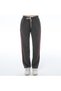 Women's Knitted Fabric Anthracite Color Knitted Sweatpants with Side Stripes (Available in Plus Size) - 2